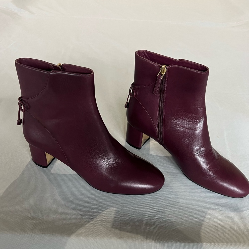 Tory Burch Laila 50MM Calf Leather Bootie 9.5
